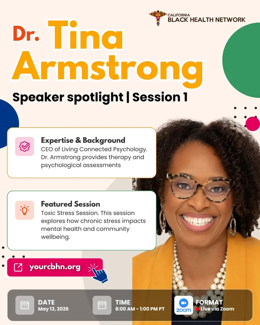 Social post: speaker spotlight for Dr. Tina Armstrong